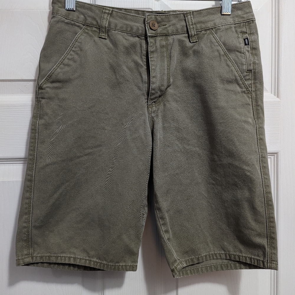 Vans green Chico shorts size 16
